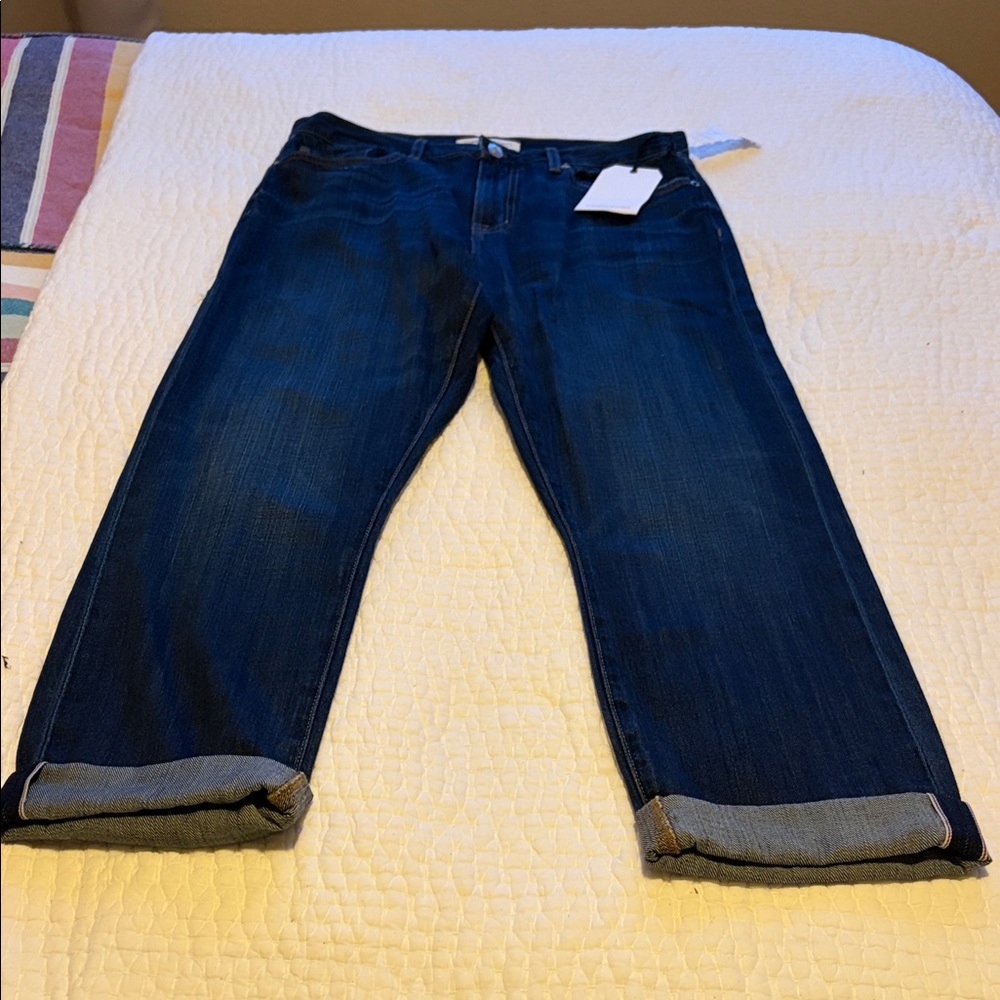 Current/Elliott Women's Dark Blue High Rise Jeans